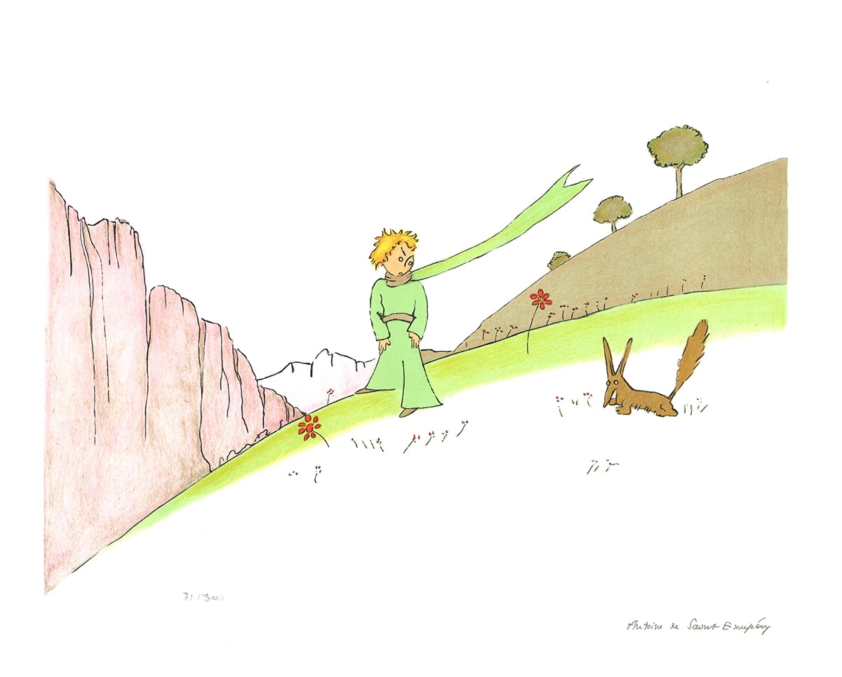 ANTOINE DE SAINT EXUPERY Le Petit Prince et le Renard (lg) 15.75