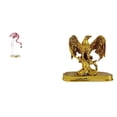 thumbnail image 1 of Estatua de águila llameante de resina, escultura de arte moderno, figura decorativa para el hogar con soporte de metal para jardín, patio, estanque, e, 1 of 7