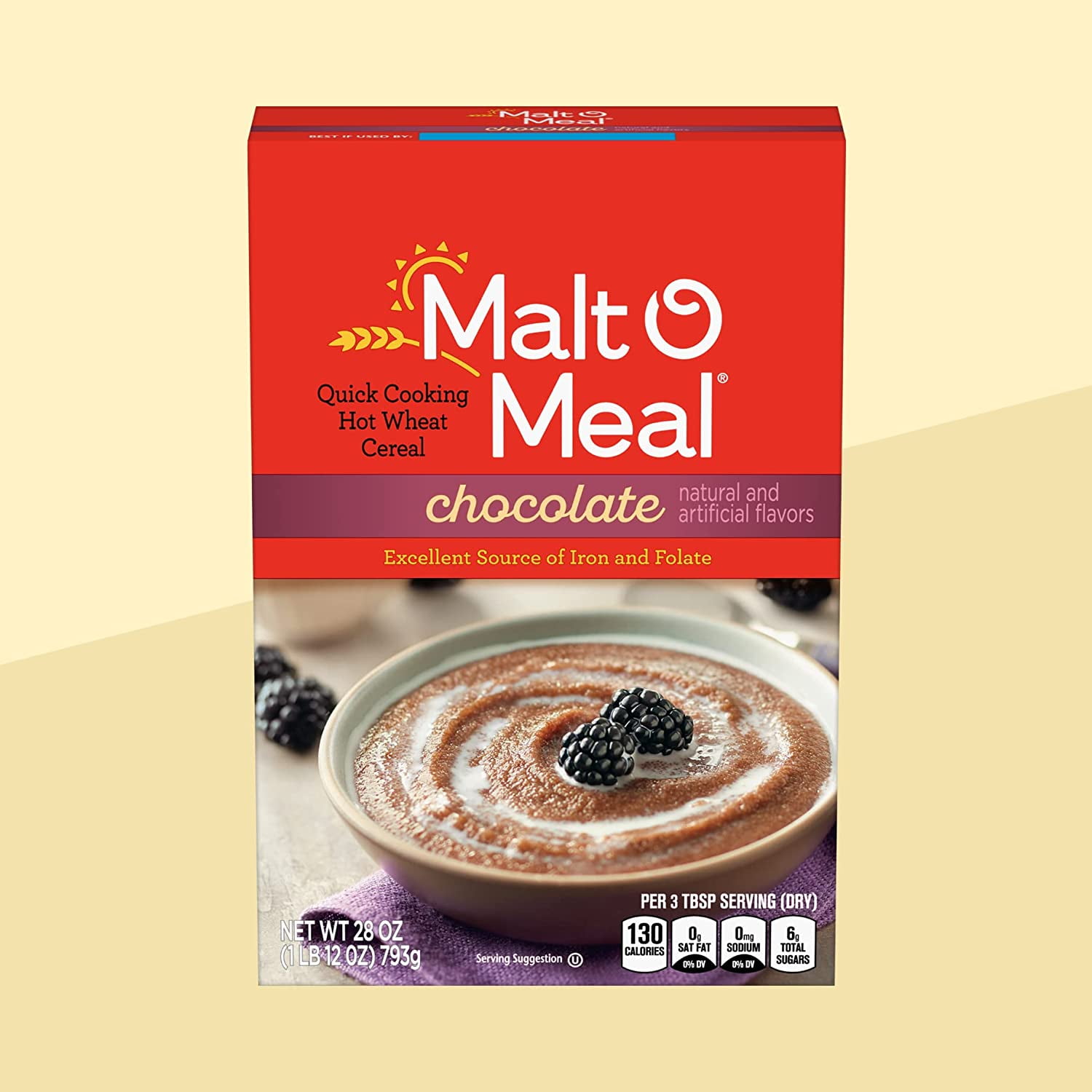 Chocolate , Quick Cooking Hot Breakfast Cereal, 28 Ounce Box (Pack of 4)