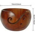 thumbnail image 5 of Wooden Yarn Storage Bowl Yarn Organizer Knitted Crochet Wool Storage Bowl Sewing Supplies Handmade Organizer Storage, 5 of 5