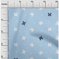 thumbnail image 2 of oneOone Polyester Lycra Baby Blue Fabric Floral & Craft Projects Decor Fabric Printed By The Yard 56 Inch Wide, 2 of 5