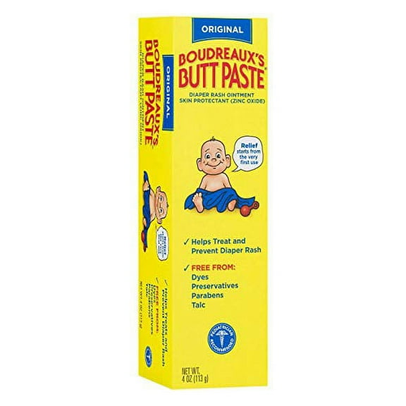 Boudreaux's Boudreaux's Butt Paste, Diaper Rash Ointment, Tube 4 oz (Quantity of 3)