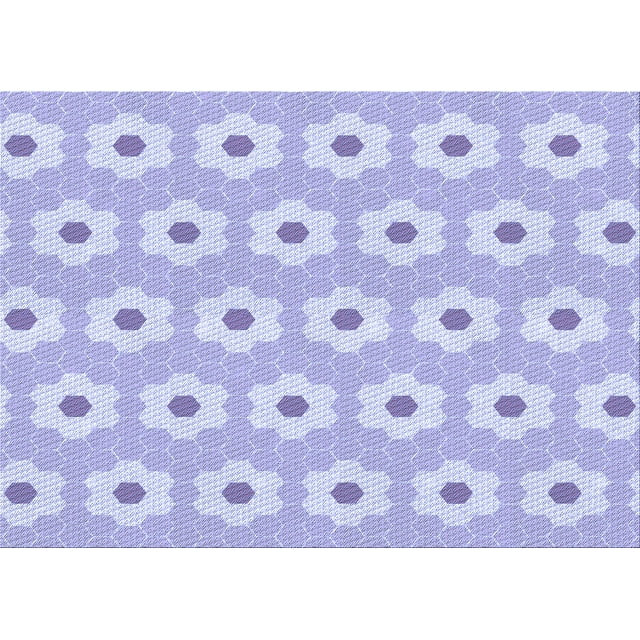 Ahgly Company Machine Washable Indoor Rectangle Transitional Purple Mimosa Purple Area Rugs, 5' x 8'