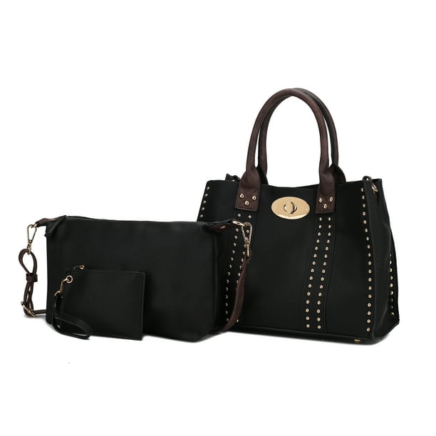 Bolso de mano MKF Collection Elissa Satchel Set de 3 piezas Vegan Lea