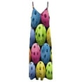 thumbnail image 6 of Multi Colored Pickleballs Sleeveless Dress Dresses Women Summer Women's Summer Clothing, 6 of 9