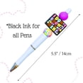 thumbnail image 3 of 5PC Funny Bead Ink Ball Point Pens with Sayings for Adults Fun Sarcastic Sarcasm Humorous Hilarious Snarky Sassy Rude Sass Cool I Just Work Here It’s Fine Office Coworkers Stationary Gift for Women, 3 of 6