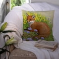 thumbnail image 3 of Carolines Treasures ASAD0788PW1414 Fox in Flowers by Sarah Adams Canvas Decorative Pillow  14Hx14W multicolor, 3 of 4