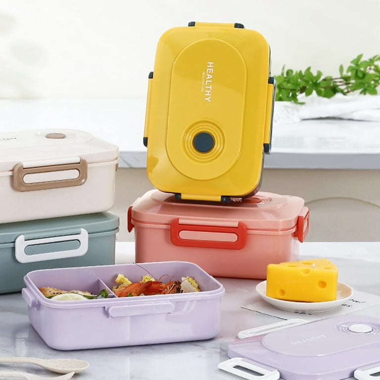 Yasu Bento Lunch Box with Compartments Food-grade Lunch Box for Kids Bento Lunch Box with 3 Compartments High-Quality Food-grade