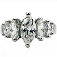 thumbnail image 3 of High polished (no plating) Stainless Steel Ring with AAA Grade CZ in Clear for Women Style TK006, 3 of 4