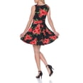 thumbnail image 2 of Women's Flower Print Fit and Flare Dress, 2 of 4