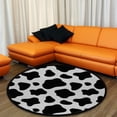 thumbnail image 4 of GZHJMY 60In Round Rugs for Living Room, Non-Slip Coral Velvet Long Runner Rugs, Washable Water Absorbent Mat Carpet for Bedroom Kitchen Kids Room, 4 of 6
