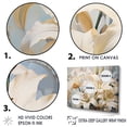 thumbnail image 3 of Designart "Whispers Of Pure Lily Beauty In Beige And Yellow III" Lilies Floater Framed Wall Art Living Room, 3 of 5