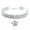 White, variant on Cheers.US Bling Rhinestones Pet Collars Glitter Pendant Dog Collars Adjustable Crystal Cat Collar Pet Necklace for Small Pet Cat Dogs Puppy