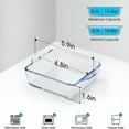 thumbnail image 2 of ACDANC 2026 New Mini 4.5X4.5Inch Square Glass Baking Dish for Oven, 10Oz Square Cake Pan Glass Casserole Dishes for Oven, 2 of 6