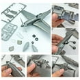 thumbnail image 4 of 1:48 Escala de plástico de modelo ensamblado Avión Avión Modelo de avión Plata SM SunniMix Aeronave en miniatura, 4 of 4