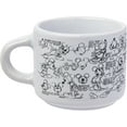 thumbnail image 4 of Silver Buffalo Mickey Heritage Sketch Multi Art 4pc Stackable Ceramic Mug Set, 3 Ounces, 4 of 15