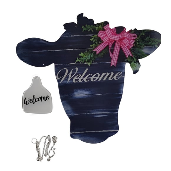 Front Door Hanging Welcome Sign Patios Porch Board Home Farmhouse Decoration Outdoor Decor Housewarming Art Craft Supplies Black
