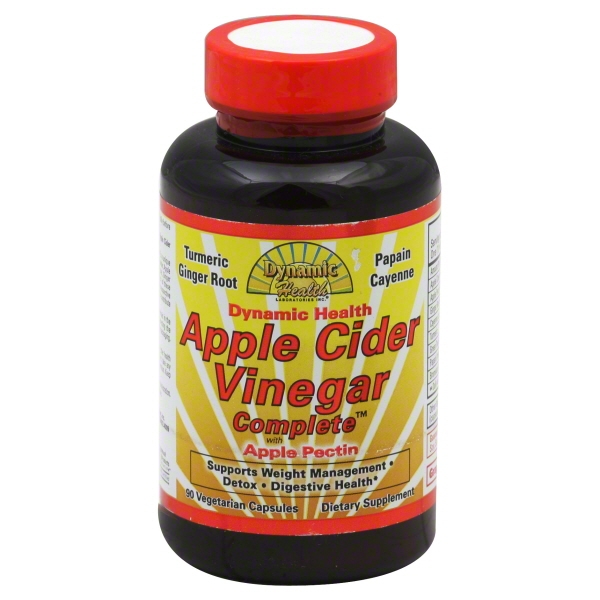 Dynamic Health Apple Cider Vinegar Capsules, 500 Mg, 90 Ct Walmart