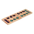 thumbnail image 3 of Juego de mesa Mancala de madera de 48 piedras, portátil, estrategia clásica, juego de mesa Mancala plegable para entretenimiento en viajes, niños, 3 of 8