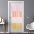 thumbnail image 2 of Colorful Stripe Window Privacy Film, Modern Pink Red Yellow Vertical Striped Static Cling UV Sun Blocking Heat Control Window Tint, Non-Adhesive One Way Windows Privacy Cover 35.4''x78.7'', 2 of 7