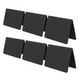 thumbnail image 4 of 16 Pack PVC Mini Chalkboard Signs, Small Tabletop Blackboards For Events Like Weddings, Birthdays Or Business, Message Boards, Erasable And Reusable, V Shape, Black, 4 of 8