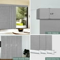 thumbnail image 6 of Yoolax Motorized Sliding Panel Track Blind Blackout Smart Vertical Blinds Electric Window Shade with WiFi Hardwire Power Motor for Patio Glass Door(Blackout Fabric-Light Grey,78"W x 84"H), 6 of 7