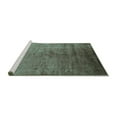 thumbnail image 2 of Ahgly Company Machine Washable Indoor Rectangle Oriental Turquoise Blue Industrial Area Rugs, 2' x 3', 2 of 4