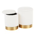 thumbnail image 2 of Conjunto otomano nido Marla - Oro LumiSource OB-OT-MARLA PLSH CR, 2 of 2