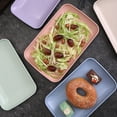 thumbnail image 7 of Conditiclusy Serving Plate Food Grade Stackable Plastic Nordic Style Table Snack Serving Plate Dessert Tray Home Supplies, 7 of 7