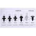 thumbnail image 3 of 100Pcs Car Body Trim Clips - Car Retainer Clips Universal Auto Clips Plastic Nylon Rivet Trim Clamp, Car Door Bumper Fender Retainer Clips Liner Sealing Strip Fixed Clips Fasteners Tools, 3 of 6
