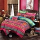 thumbnail image 2 of Microfibra Boho Chic Juego de Ropa de Cama, 3 Piezas Colorido Boho Edredón, 2 of 7