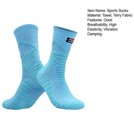 

Men s Sports Crew Socks Cushioned Athletic Socks Elite Basketball Socks Thick Outdoor Socks