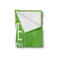 thumbnail image 2 of Live Laugh Love Soft Flannel Fleece Blanket, Triangular Polygon Background with Rectangle Frame with Motivation, Cozy Plush for Indoor and Outdoor Use, 50" x 60", Apple Green White, by Ambesonne, 2 of 5
