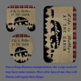 thumbnail image 4 of 4PCS Moose Shower Curtain Set, Deer Elk Woodland Animal Hunting Lodge Cabin Brown Black Buffalo Plaid Country Rustic Farmhouse Bathroom Decor, Fabric Shower Curtain, Non-Slip Bath Mat, 4 of 7