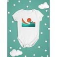 thumbnail image 3 of Image Conscious Whale Tail In The Sunset Bodysuit Infant -Jay Fleck Designs, Unisex Regular Fit, 3 of 4