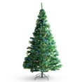 thumbnail image 2 of 7.5ft Artificial Xmas Tree, 550 Multi-Color Lights & 1346 Branches, Sturdy Base, 2 of 11