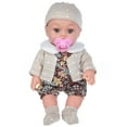 thumbnail image 3 of Muñeca blanca reborn floral marrón de 30 cm muñeca bebé simulada de 12 pulgadas muñeca de vinilo muñeca reborn de juguete ANGGREK  Otros, 3 of 8
