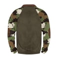 thumbnail image 4 of ZCFZJW Mens Camo Sweatshirts Casual Half Zip up Long Sleeve Athletic Workout Shirts Lightweight Regular Fit Pullover Tops Trendy Cotton Outwear Jacket XXXXL, 4 of 4