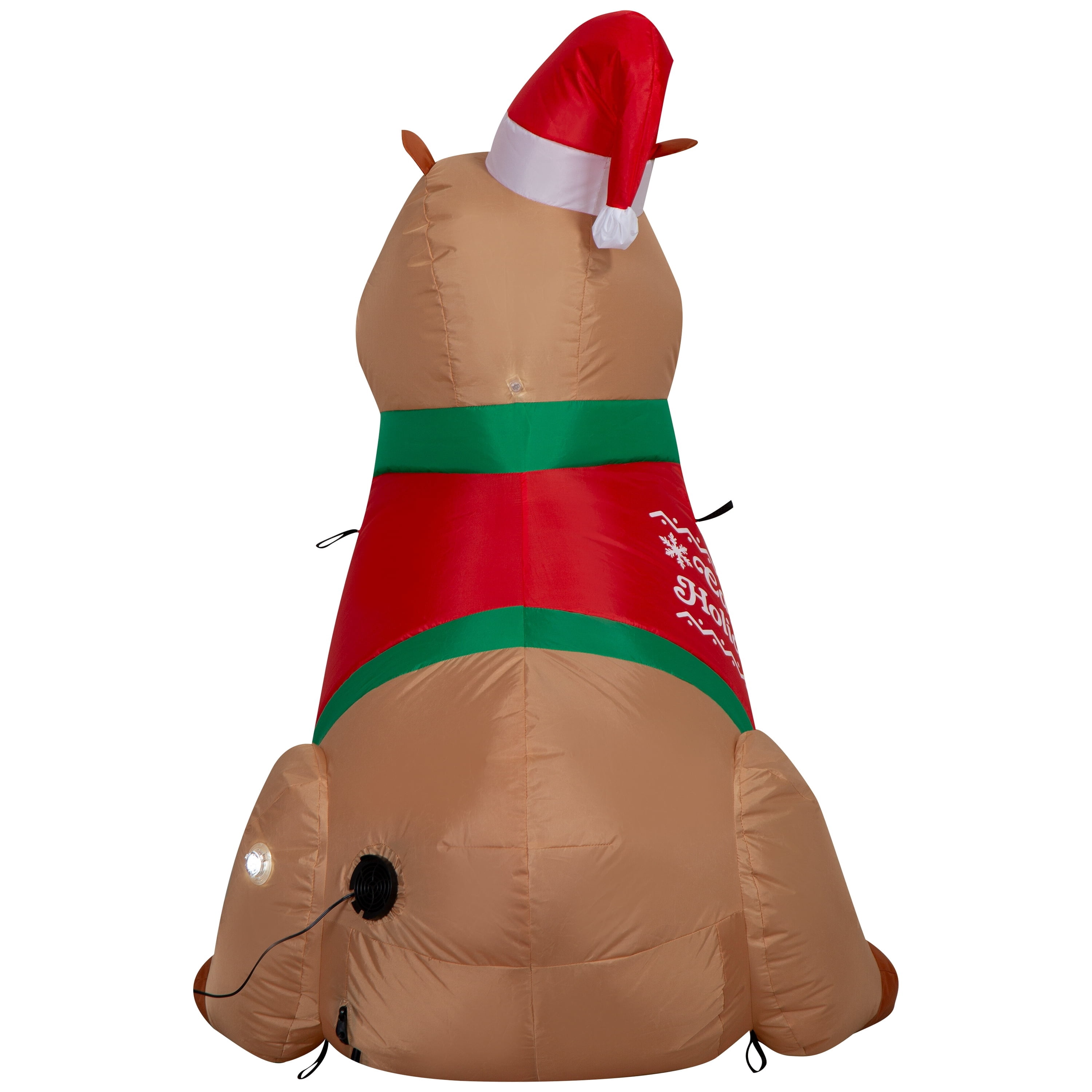 Multicolor Capybara Christmas Airblown Yard Inflatable, 3.5', by Holiday Time