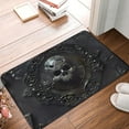 thumbnail image 4 of Pofeuu Ornate Dark Skull Book Print Flannel Doormats Rug16"x24"Rug Washable Doormats Indoor Outdoor Rugs for Layered Front Door Mats, Porch, Kitchen, Entryway, 4 of 7