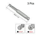 thumbnail image 2 of 3Pcs Ball End Hex Bits 1/4 Inch Hex Shank 2.6 Inch Length Magnetic H8 Head Screwdriver S2 HRC58 Screw Driver Bit, 2 of 4