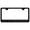 Black, variant on Jeep Grand Wagoneer Laser Etched Logo Stainless Steel License Plate Frame (Black)