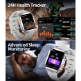 thumbnail image 4 of Reloj inteligente LIGE Military para hombre con pantalla HD 5ATM plateado, 4 of 7