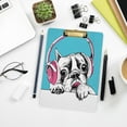 thumbnail image 7 of FMSHPON French Bulldog Pink phones Blue Clipboard Hardboard Wood Nursing Clip Board and Pull for Standard A4 Letter 13x9 inches, 7 of 7