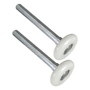 Garage door rollers - 2" Premium Nylon & Steel, 10 ball-bearings & 4" stem (2-pack)
