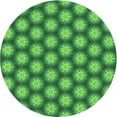 thumbnail image 1 of Ahgly Company Indoor Round Patterned ForestGreen Area Rugs, 4' Round, 1 of 6