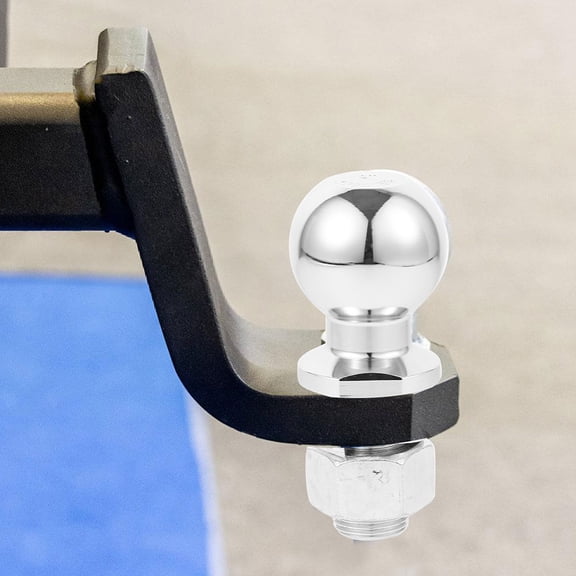 TITINICE Trailer Hitch Ball Plated Silver Stainless Steel for Reliable Towing and Easy Installation