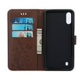 thumbnail image 3 of Samsung Galaxy M10 Wallet Case, Dteck Embossed Flower PU Leather Magnetic Flip Stand Case Cover [Built-in Card Slots][w/ Hand Strap] For Samsung Galaxy M10, Coffee, 3 of 4