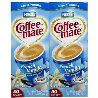 Coffee-Mate Liquid Creamer Singles - French Vanilla - 50 Ct - 2 Pk
