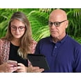 thumbnail image 6 of In Style Eyes Modern Oval Clear Frame Readers Blue +1.50, 6 of 9
